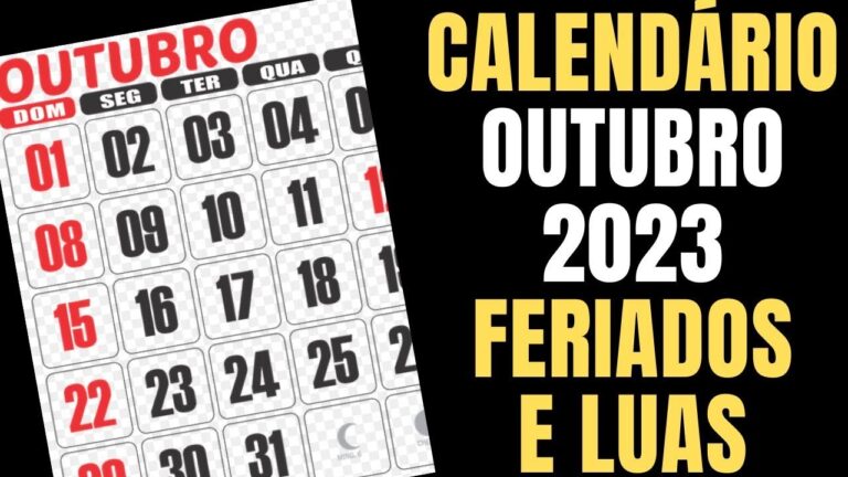Calend&aacute;rio Outubro: Eventos e Datas Importantes