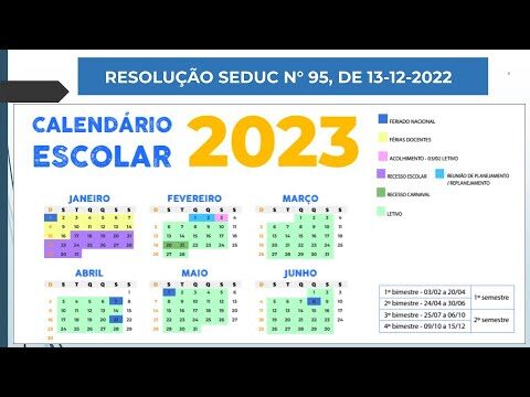 Calend&aacute;rio Escolar 2023/2024: Semestres e Datas Importantes